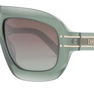 Dior Signature M1U Mask Sunglasses in Transparent Green