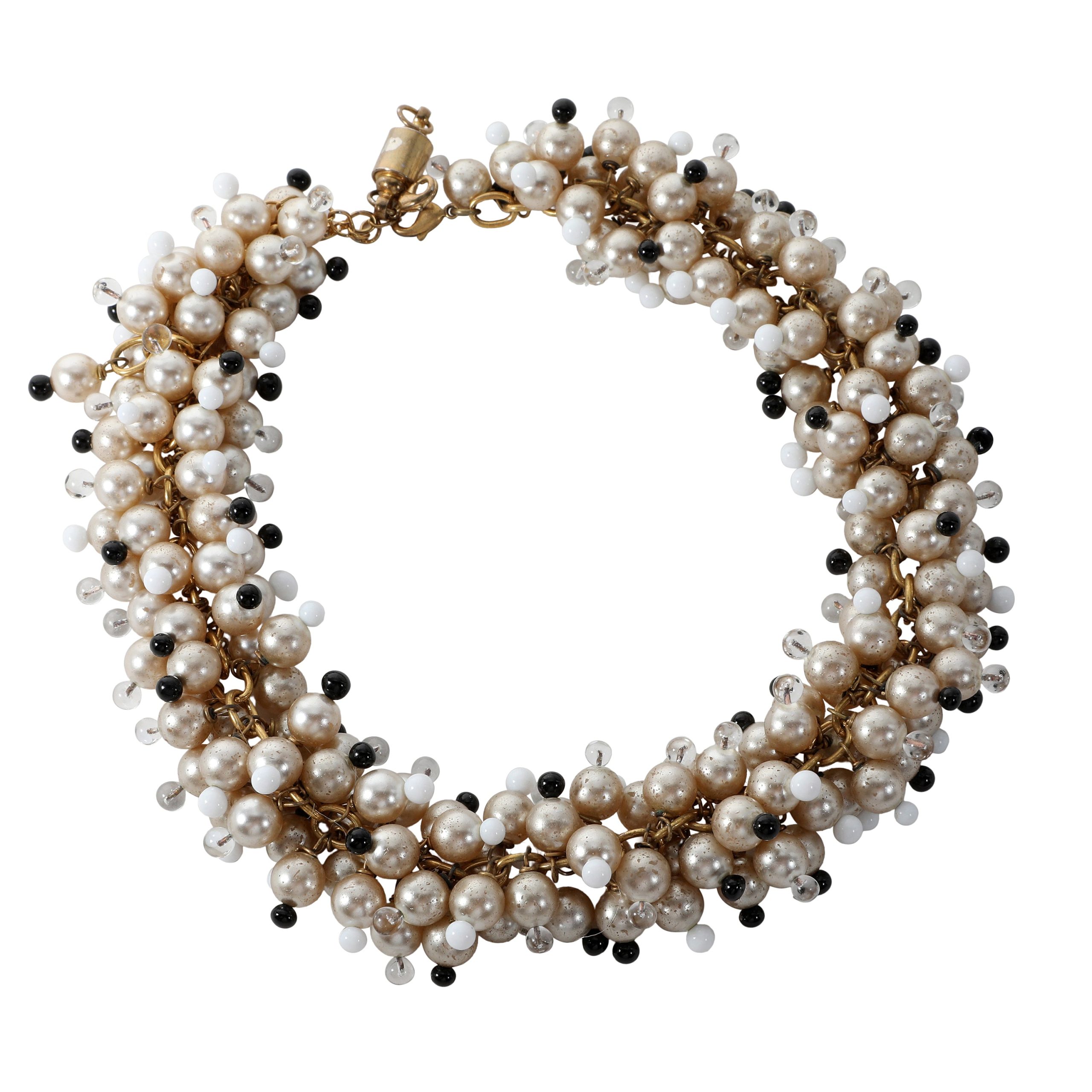 Chanel Multi-Strand Torsade Cluster Collar Necklace